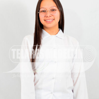 Camisa Manga Larga Blanco Mujer